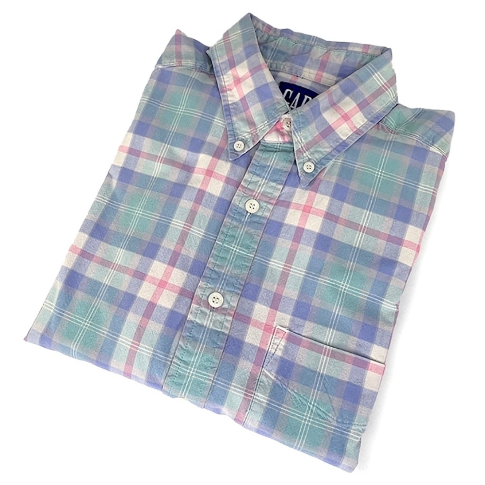 Gap Spring Plaid Vintage Button-Front Shirt